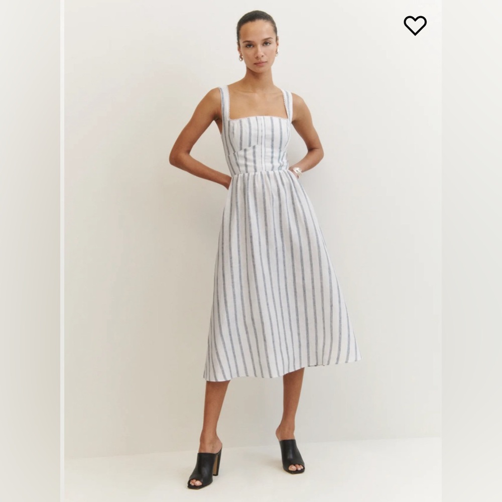 Reformation Tagliatelle Linen Dress
